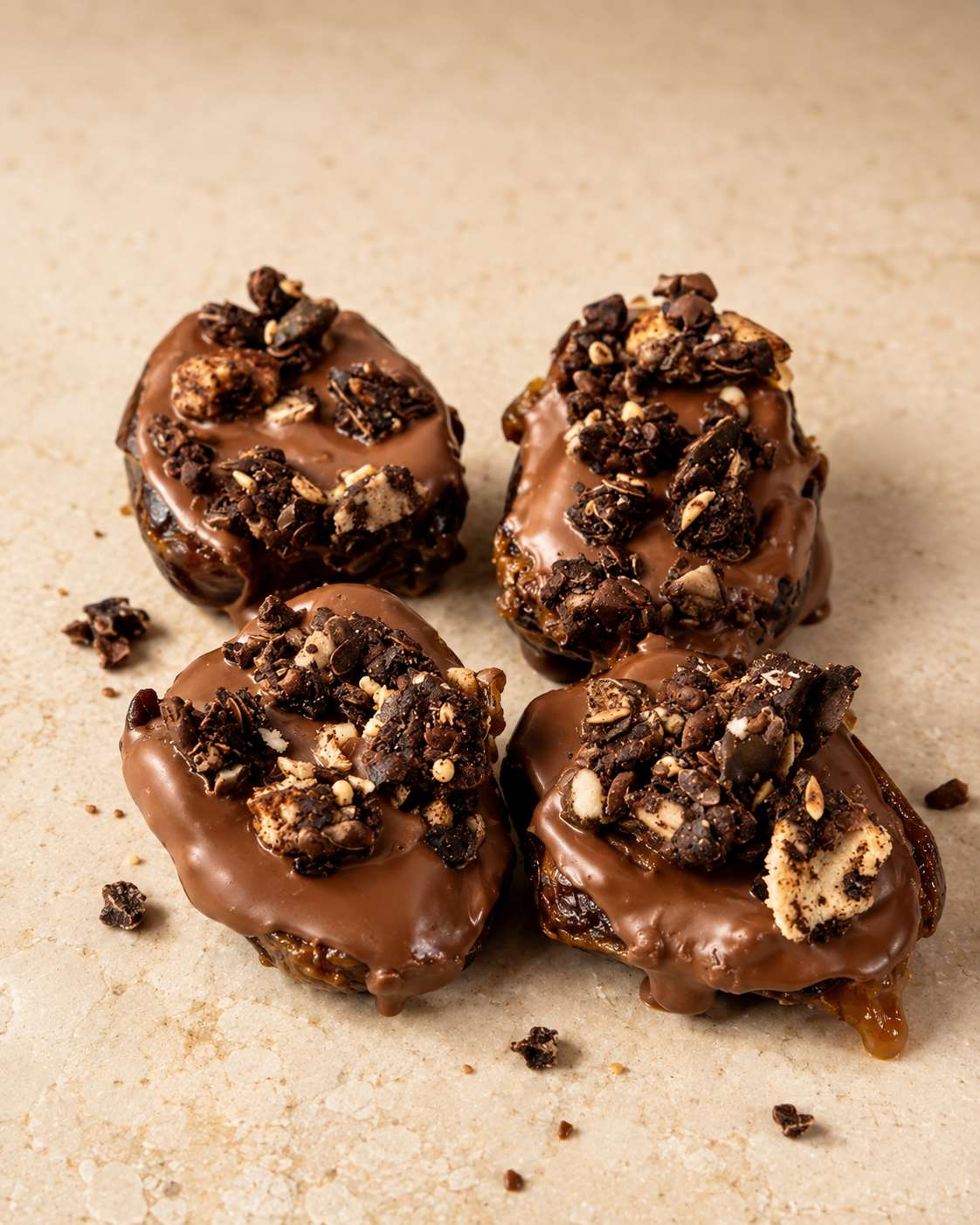 Crunch Time: Peanut Butter Caramel Crunch Dates
